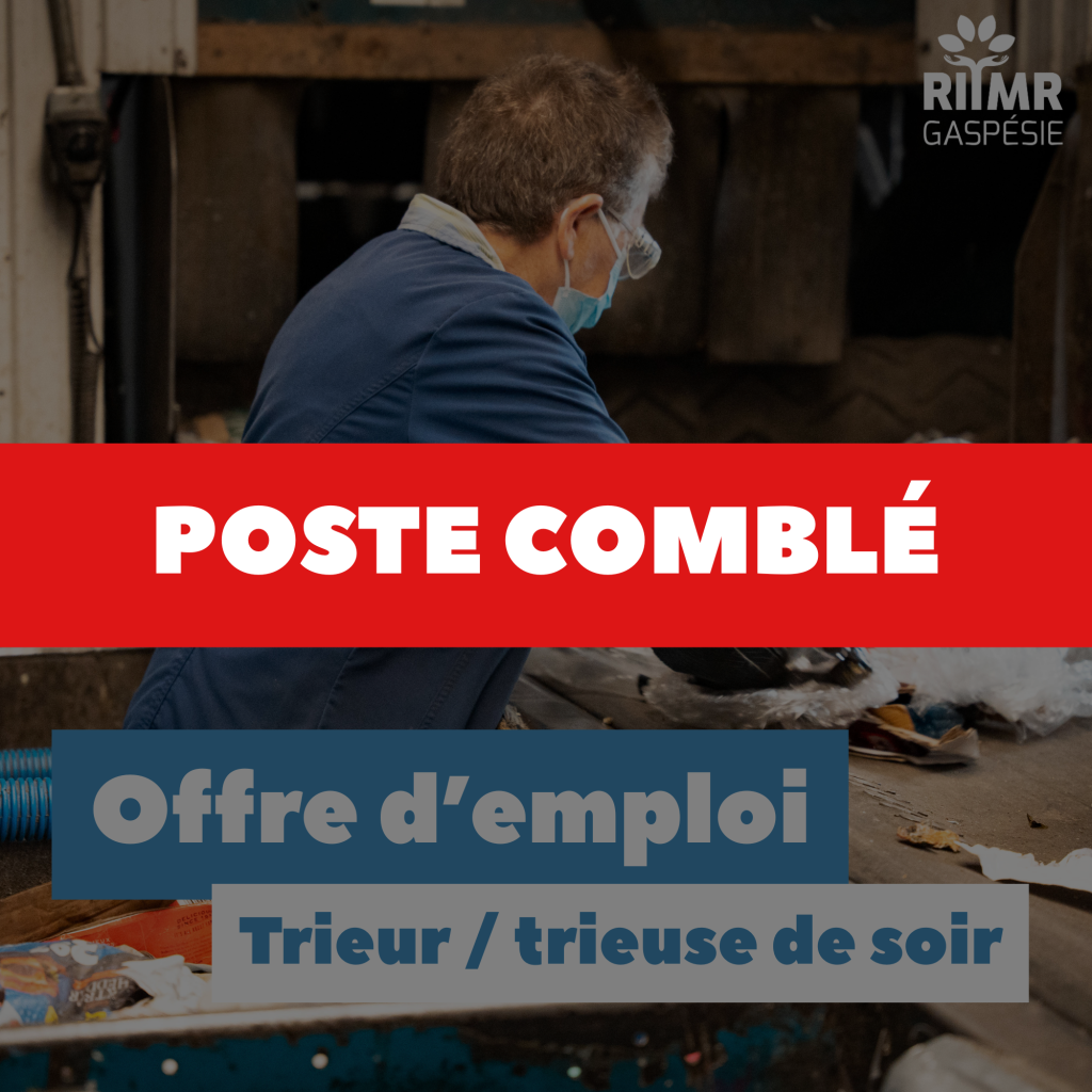 Poste comblé – Trieur / Trieuse de soir