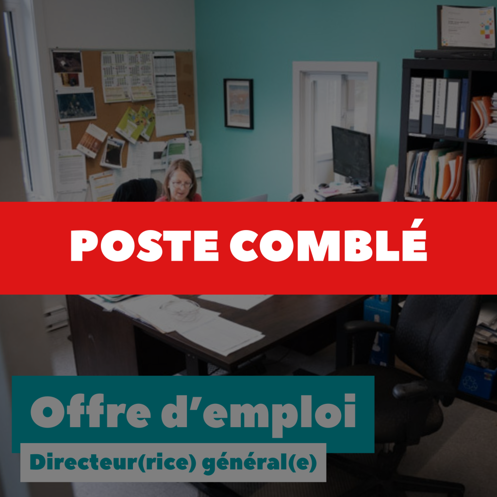 Poste comblé - Directeur(rice) général(e)