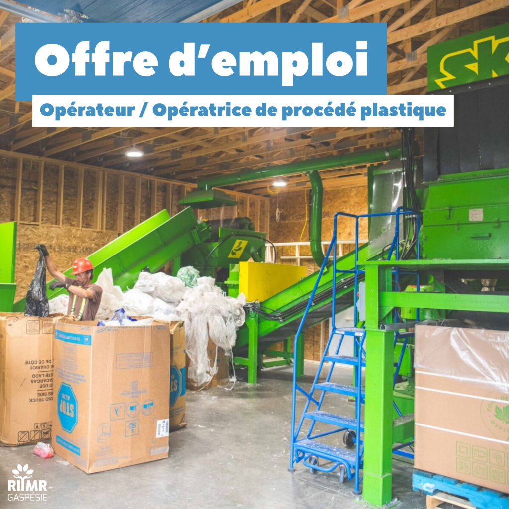 Offre d'emploi - Opérateur / Opératrice de procédé plastique (temps plein)